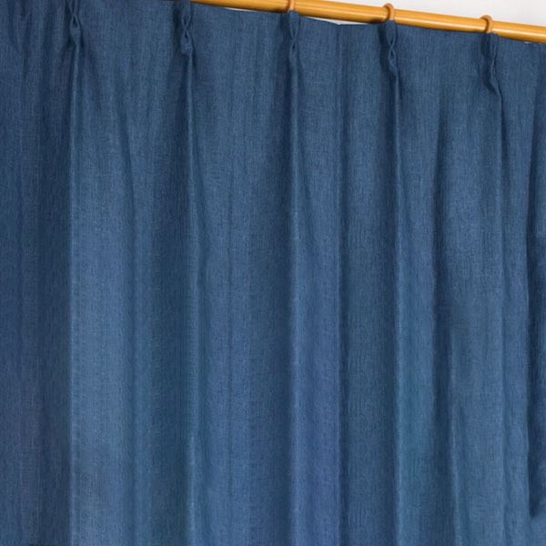 遮光カーテン 2枚組 100cm×178cm おしゃれ ネイビー 洗える 無地の通販は 4,968円