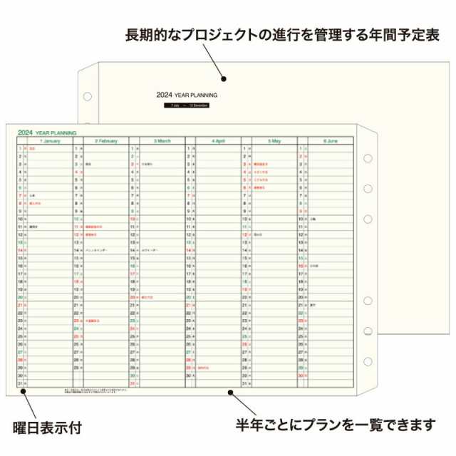 2023年12月始まり ダ・ヴィンチ DAVINCI 2024年版 ダイアリー リフィル