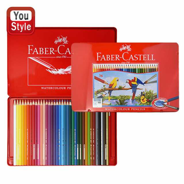 ファーバーカステル 水彩色鉛筆 36色セット 赤缶 Faber-Castell