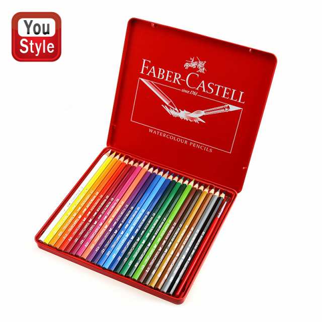 アート用品FABER-CASTELL ファーバーカステル 水彩色鉛筆 72色 (缶入り）