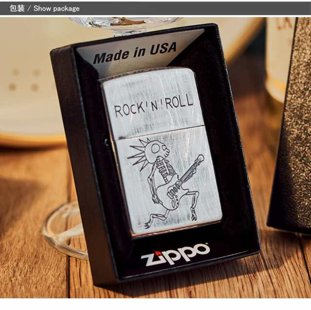 ZIPPO ジッポー ライター ギフトセット ファニースカル FUNNY SKULL 骸骨系 ライター ドクロ スカル シルバー 2UDS /  2UDN 全8色 6点ギフ｜au PAY マーケット