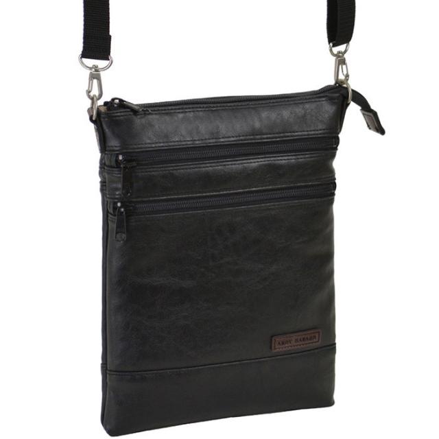 HR★☆ 薄マチ ショルダーバッグ B5サイズ 合皮 日本製 豊岡製鞄 16421-01 黒[送料無料(一部地域を除く)]