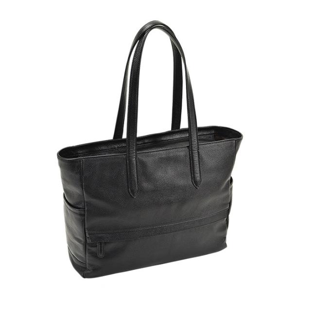 HR★☆ ビジネスバッグ トートバッグ メンズ レディース A4F 牛革 53426-01 ブラック[送料無料(一部地域を除く)]の通販は 20,900円