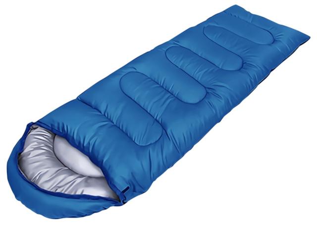 どこでもぐっすり 寝袋 ブルー 封筒型 シュラフ 180cm×70cm 防寒 どこでもぐっすり 寝袋 ブルー 封筒型 シュラフ 180cm×70cm 防寒