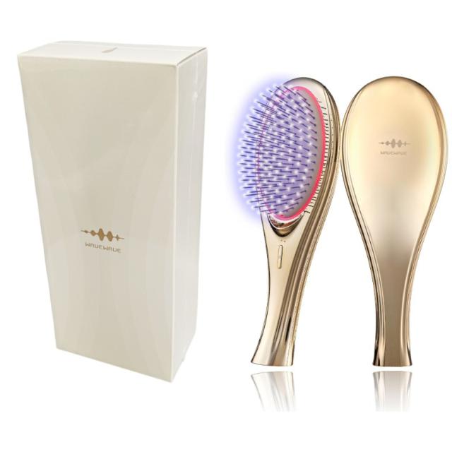 wavewave ウェーブウェーブ EMS Brush Air エアブラシ ヘアブラシ 赤色LED ツヤ髪 サラサラ髪 WH41-01-GD[送料無料(一部地域を除く)]
