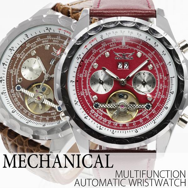 自動巻き腕時計 Atw029 トリプルカレンダー テンプスケルトン 月日付表示 曜日表示 回転ベゼル レザーベルト 手巻き時計 機械式腕時計 の通販はau Pay マーケット 腕時計アパレル雑貨小物のｓｐ