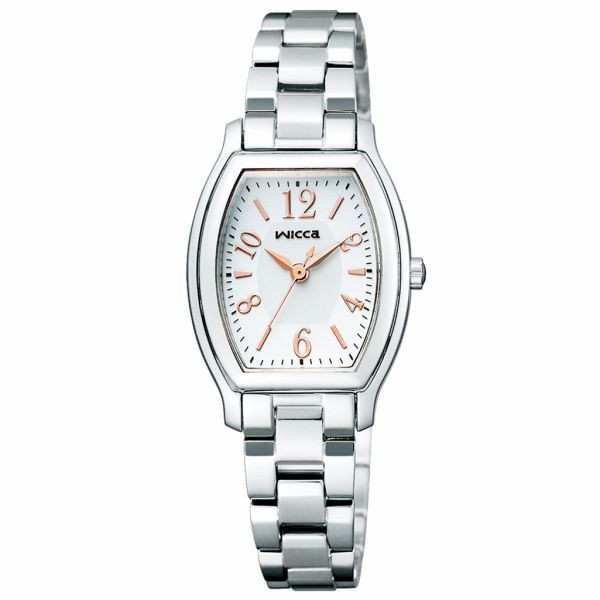 取寄品 正規品 CITIZEN シチズン ウィッカ KH8-713-11 wicca トノーフェイス ソーラーテック レディース腕時計 送料無料の通販は