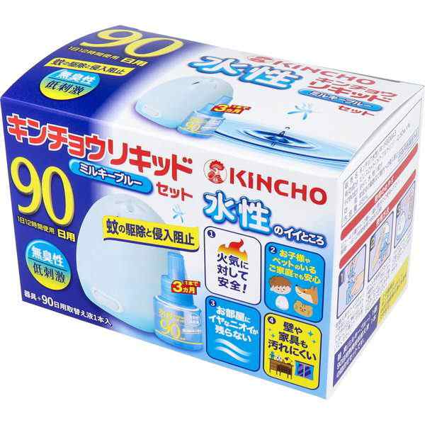 蚊取り 駆除 蚊よけ対策 水性キンチョウリキッド 90日用 無臭性