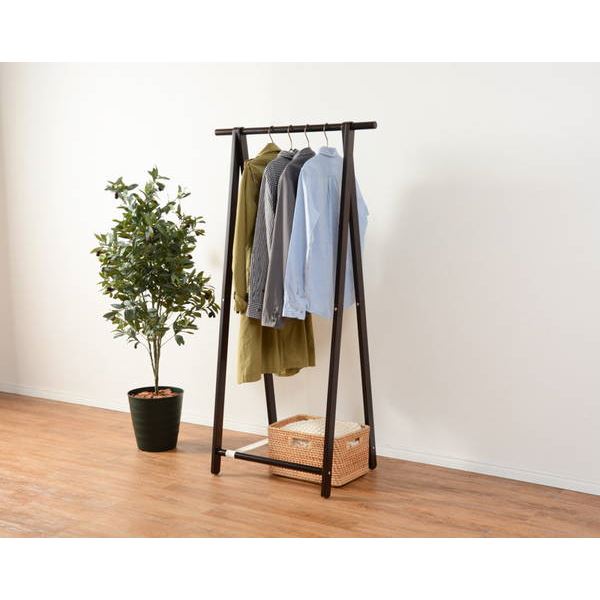 ハンガーラック 折りたたみ式 頑丈 木製 天然木 スリム コンパクト おしゃれ 幅80cmの通販はau Pay マーケット カナエミナ