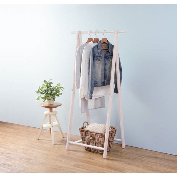 ハンガーラック 折りたたみ式 頑丈 木製 天然木 スリム コンパクト おしゃれ 幅80cmの通販はau Pay マーケット カナエミナ