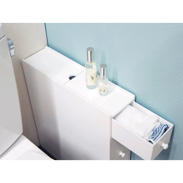 トイレ収納ラック 収納棚 スリムボックス トイレットペーパー最大12個