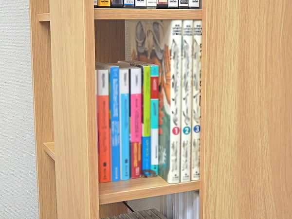 コミックラック 回転 8段 タワー型 本棚 ハイタイプ 360度回転 4
