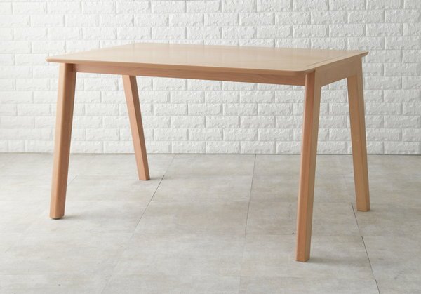 ダイニングテーブル 長方形 幅120cm 単品 おしゃれ 天然木 木製 ビーチ材 北欧テイスト_1