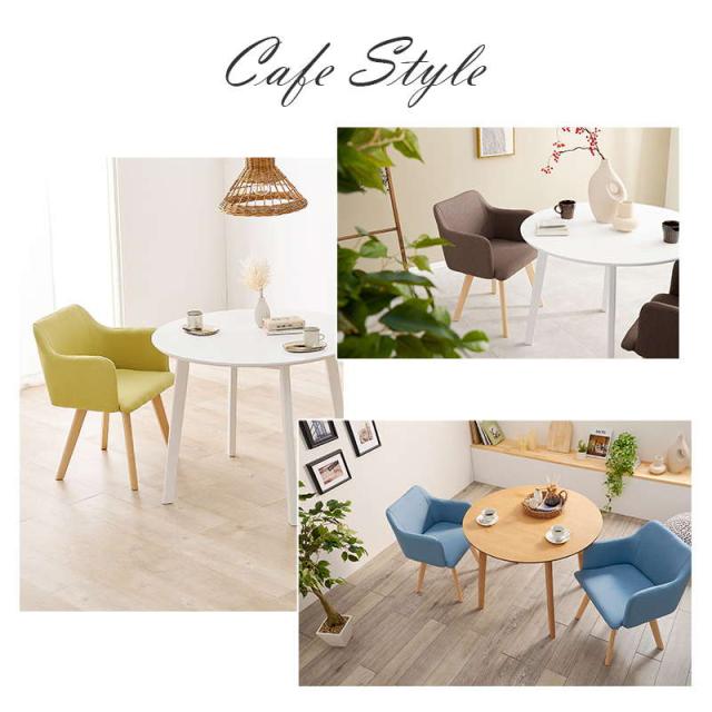 ダイニングセット 2人 北欧 モダンテイスト おしゃれ イラーリ 3点セット(テーブル+チェア2脚) 幅80