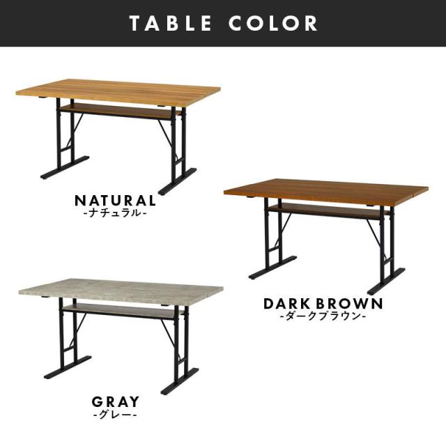 ダイニングテーブル 4人用 4点セット 広め T字脚 ヴィンテージ調 138x80cm テーブル チェア2脚 ベンチ1脚_16