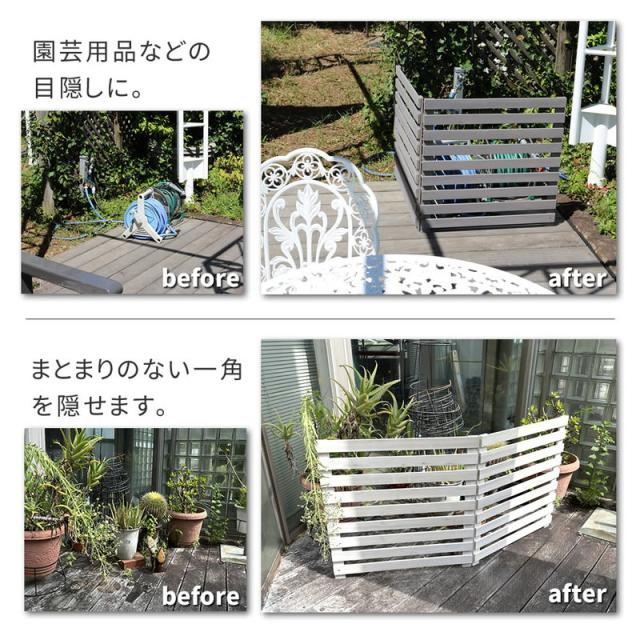 フェンス ガーデンフェンス 折り畳めるウッドフェンス 142×71（横ボーダー）折りたたみ式 侵入防止柵 ゲート サークル_8