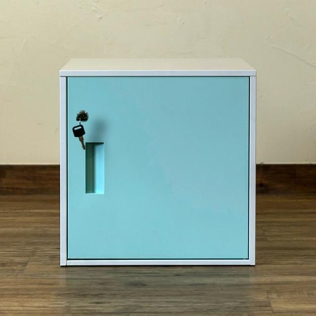 キューブBOX 鍵付きロッカー ハイタイプ ブルー キューブBOX 鍵付き