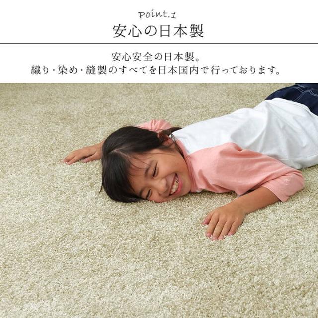 カーペット ラグマット 絨毯 サンティエ 150x200cm 防炎 撥水 ダニ対策 抗菌 消臭 アレルキャッチャー シンプル 日本製 平織カーペット_3