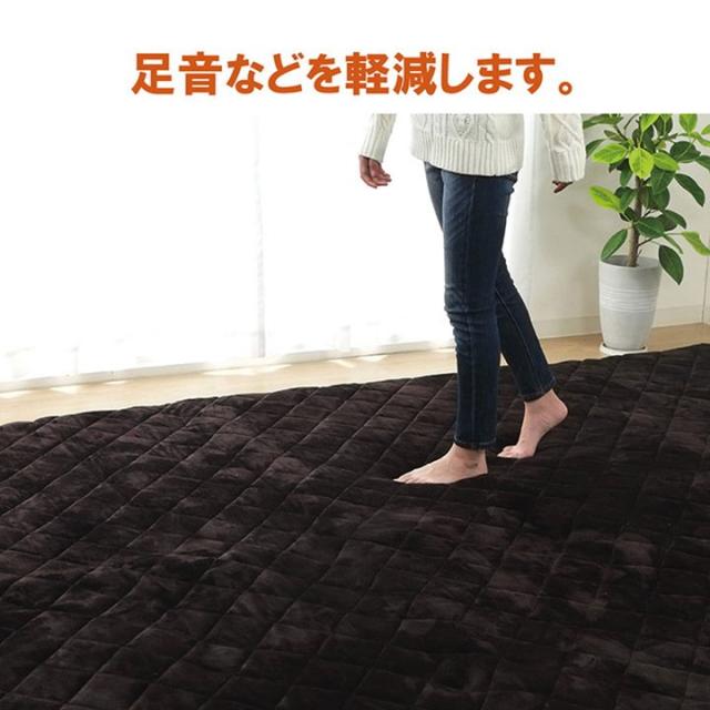 こたつ敷き布団 厚手 ラグ 超特大大判 長方形 約4畳 220×400cm 幅広ワイドサイズ ふわふわ フランネル_9