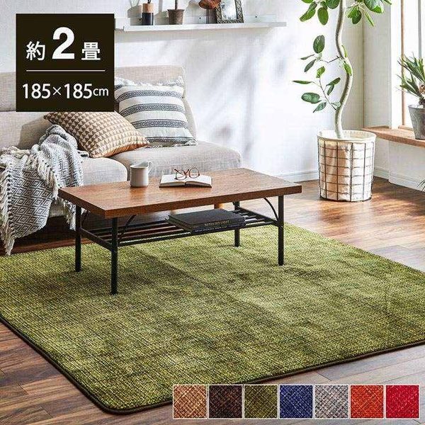 こたつ敷き布団 ラグ ホットカーペットカバー 正方形 約2畳 185×185cm 珊瑚マイヤ 洗える 滑り止め付きの通販は 8,400円