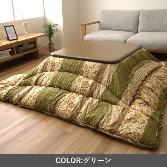 こたつ布団 厚手 厚掛け布団 大判 長方形 205×285cm 花雅 おしゃれ 和風 和モダン 花柄 フラワー柄_4