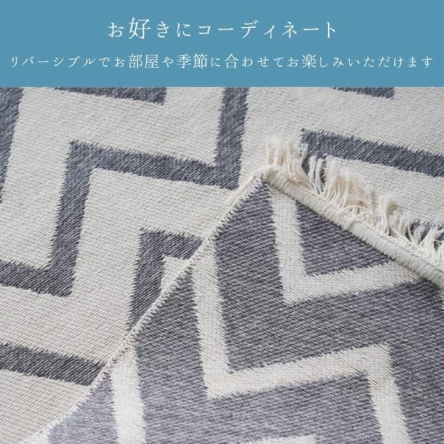 ソファーカバー インテリアラグ カーペット 長方形 160x230cm ベリー 薄手 畳める コンパクト リバーシブル_2