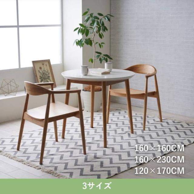 ソファーカバー インテリアラグ カーペット 長方形 160x230cm ベリー 薄手 畳める コンパクト リバーシブル_3