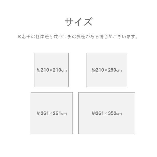 【6月29日17時迄 ポイント10倍】い草ラグ カーペット 敷物 DXラテール 大判 261×352cm リーフ柄 滑り止め付き 熊本県産い草使用 日本製_4