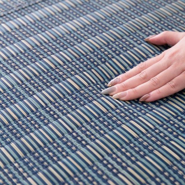ラグマット カーペット い草 パフラグ 約3畳用 180×240cm 仙名 おしゃれ 春夏用 ふっくら 厚手 ウレタン入 裏張り 滑り止め付き_15