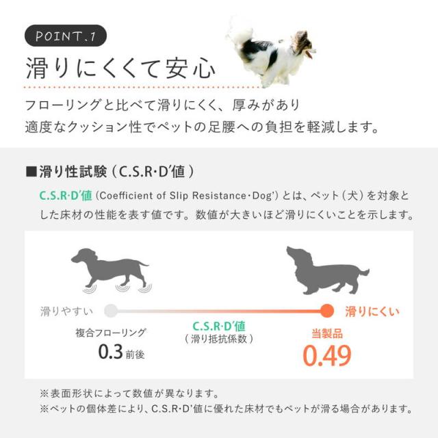 クッションフロア ラグ ペット対応 カーペット 182x260cm 防炎 防滑 高耐久 抗菌 抗ウイルス 消臭 DIY 床暖房対応_2