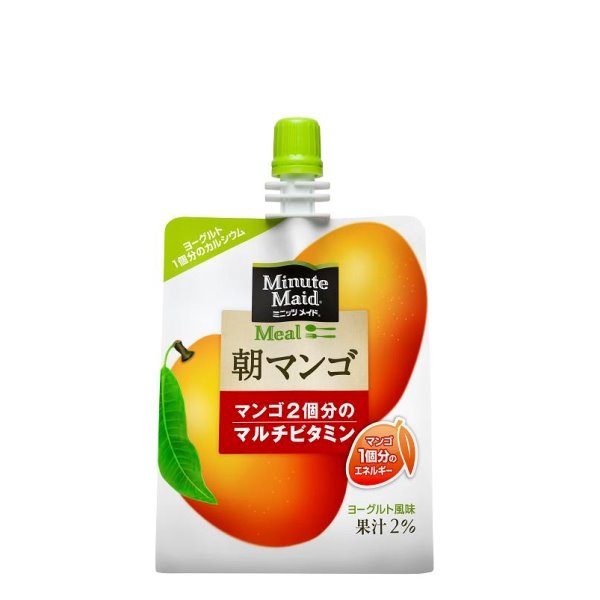 ミニッツメイド 朝マンゴー パウチ ゼリー飲料 180g 24本入 2ケース 48本 箱買い ケース まとめ買い コカコーラ製品の通販は