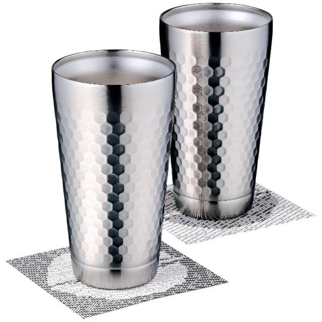 ツチメ 2層タンブラーペア350ml(コースター付)