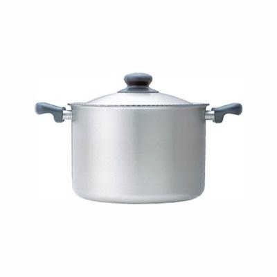 両手鍋 深型鍋 半寸胴 22cm IH対応 柳宗理 ステンレス・アルミ三層鋼 日本製
