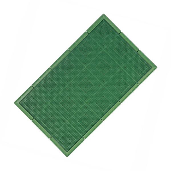 玄関マット ドアマット 屋外用 泥落とし 砂落とし 幅90cm サンステップマット グリーン