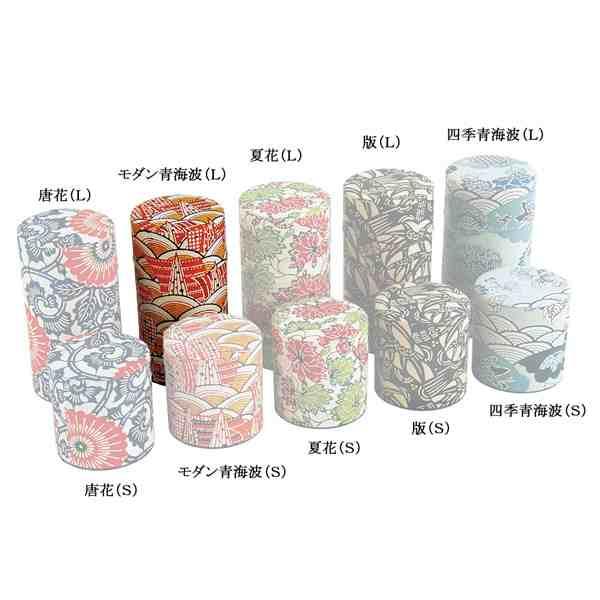 茶筒 お茶筒 茶葉 お茶の葉 保管容器 おしゃれ レトロ はいからさん モダン青海波 ブリキ 和紙 L 0gの通販はau Pay マーケット カナエミナ