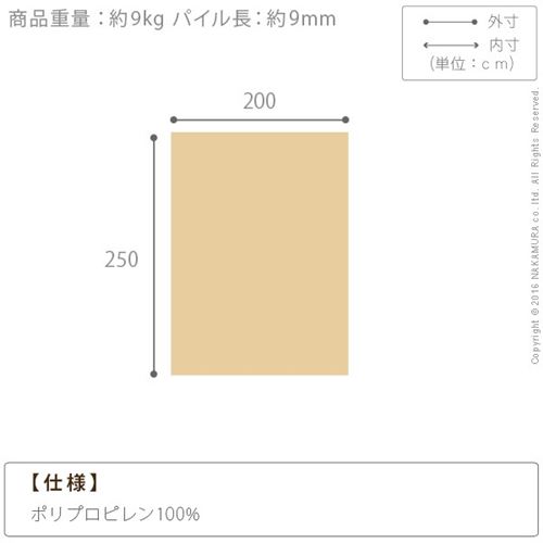 ラグマット ベルギー製モダンデザイン ウィルトン織り 250x200cm_2