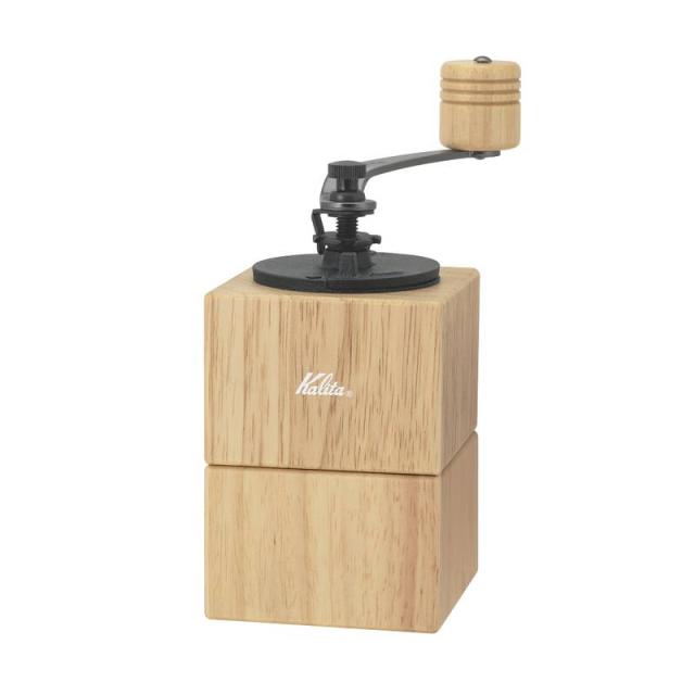 コーヒーミル グラインダー 手動 カリタ キュービックミル ナチュラル 1杯〜2杯用 コンパクト 手挽き 手回し式 おしゃれ レトロ