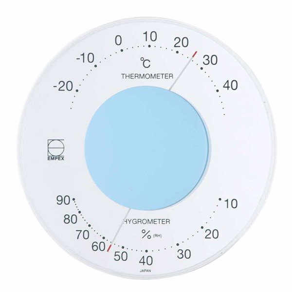 温湿度計 おしゃれ 温度計 湿度計 アナログ 壁掛け 卓上置き 丸型 日本製 リビング インテリア クリアーの通販はau Pay マーケット カナエミナ