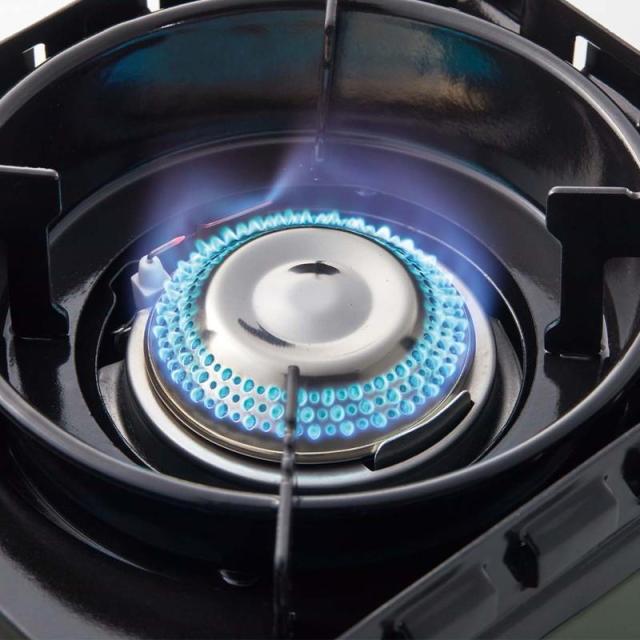 テープコンロ アウトドア相応う 卓上コンロ イワタニ テープフー 手ごわいまるJr. テープこんろ CB-ODX-JR オリーブ