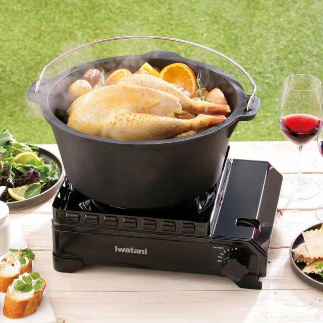 カセットコンロ アウトドア対応 卓上コンロ イワタニ カセットフー タフまる カセットこんろ CB-ODX-1-BK ブラック