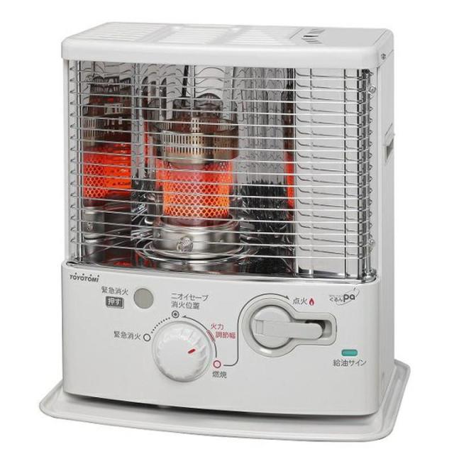石油ストーブ 灯油ストーブ トヨトミ 反射形 木造6畳 最大9畳 RS-G2424-W ホワイト 電池不要 ニオイセーブ スリムタイプ