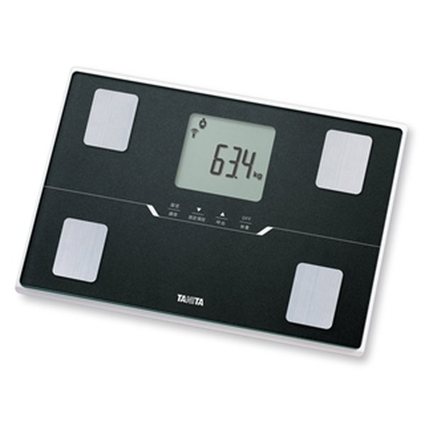 体組成計 体重計 タニタ スマホ連動 スマートフォン通信対応 コンパクト 薄型ワイド メタリックブラックの通販は
