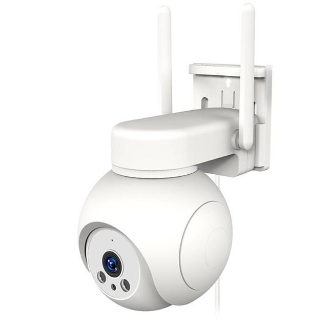 スマートカメラ 防犯カメラ 4G/LTE AC電源 防水 屋外対応 首振り 外出先 スマホ操作 マイク スピーカー内臓