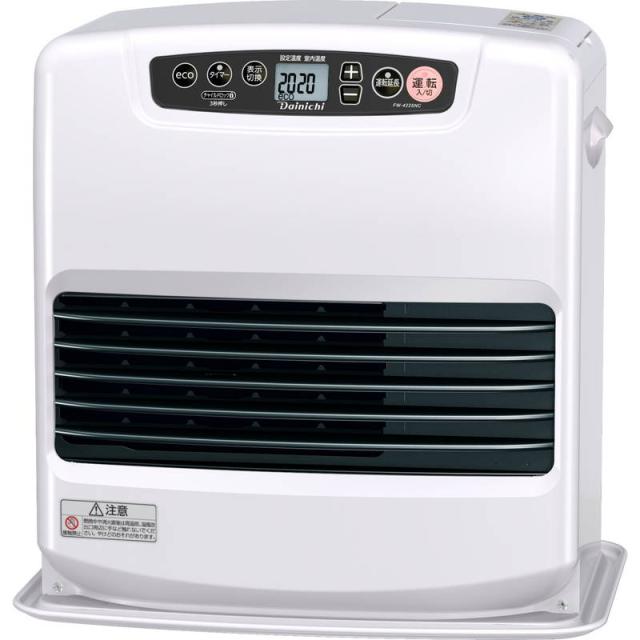 石油ファンヒーター 灯油 ダイニチ 家庭用 木造11畳 最大15畳 5Lタンク NCタイプ FW-4225NC-W 日本製 3年保証