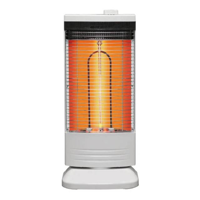 電気ストーブ 即暖 遠赤外線ヒーター 速暖カーボン＆遠赤シーズ トヨトミ 強弱2段切換 EWH-CS100P ホワイト