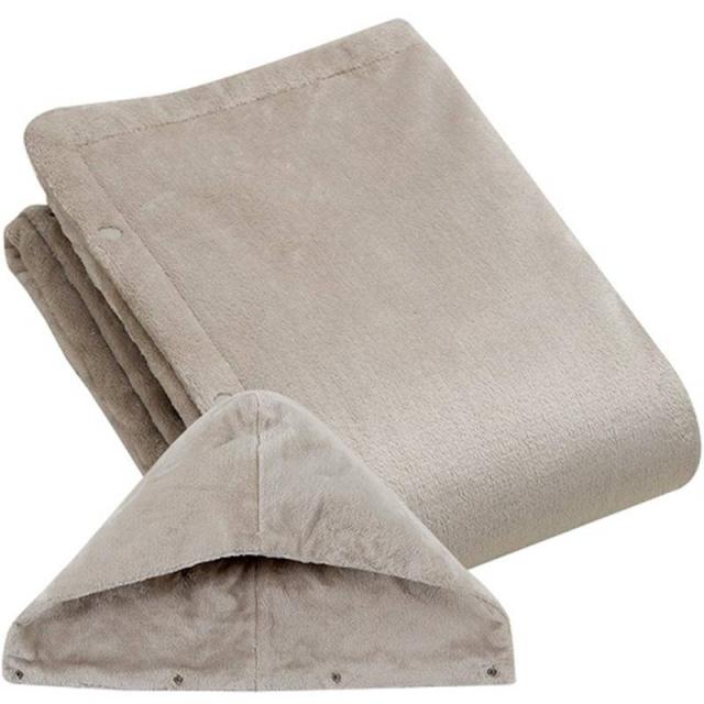 着る毛布 電気毛布 電気膝掛け毛布 ひざ掛け フード付き ホットローブタイプ 140x80cm 電気ひざかけ毛布