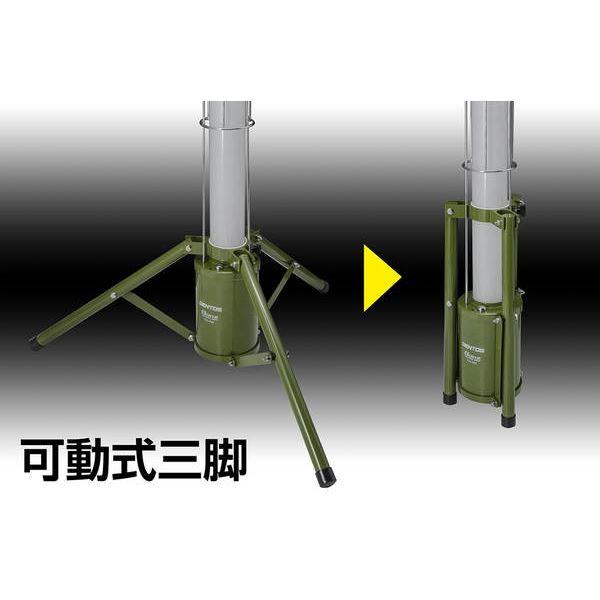 エリアライト LED照明器具 作業灯 ジェントス 360度照射 9000ルーメン AC充電式 耐塵防水 IP65 GZA-803_4