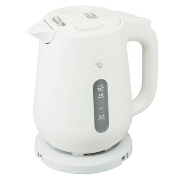 電気ケトル 1.2L 象印 湯沸かしケトル 湯沸かし器ポット ハイパワー 1300W ホワイト