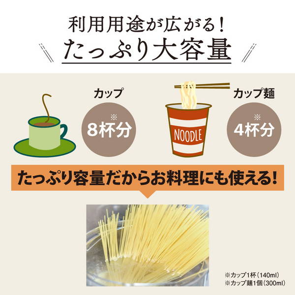 電気ケトル 1.2L 象印 湯沸かしケトル 湯沸かし器ポット ハイパワー 1300W スレートブラック