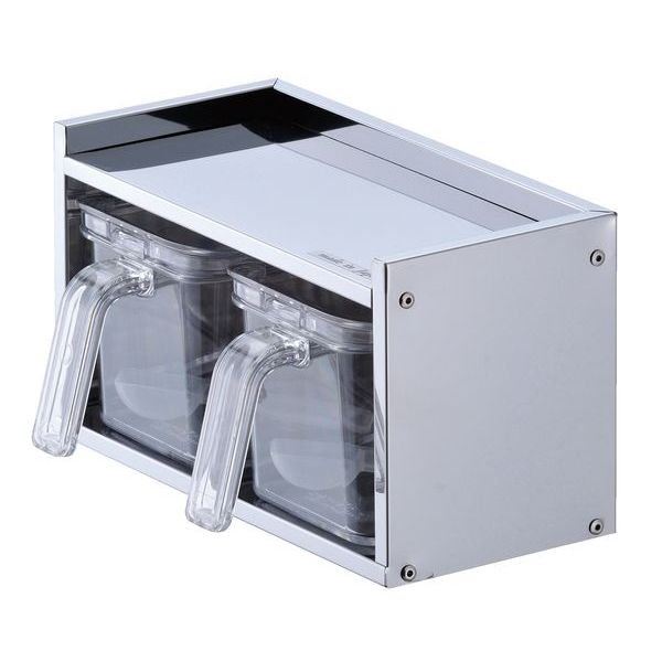 調味料ケース 調味料ラック ストッカー2個付き メイドインジャパン ステンレス製 調味料ラックの通販は 5,287円